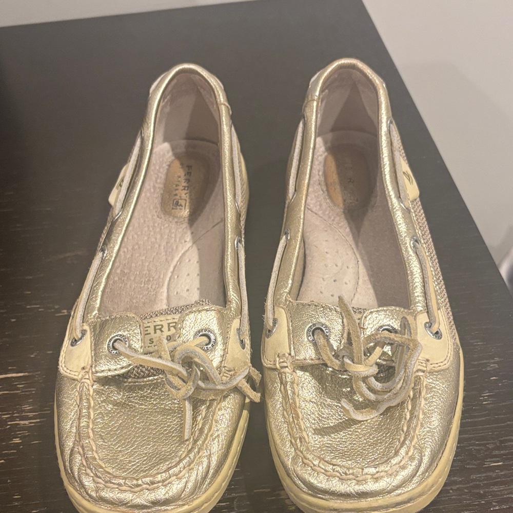Sperry Metallic Boat Shoes